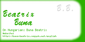 beatrix buna business card